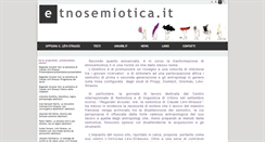 Desktop Screenshot of etnosemiotica.it