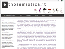 Tablet Screenshot of etnosemiotica.it